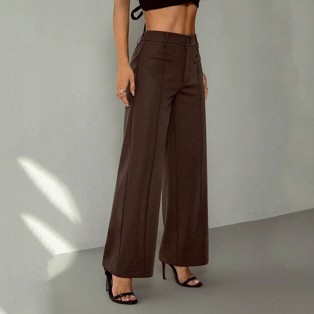 Damen Elegante weite Stoffhose R&B