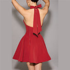 Damen sportliches Badekleid mit verstellbarem Kragen und integrierten Shorts R&B