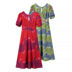 Damen Sommerkleid mit buntem Stickdesign und lockerem Schnitt R&B