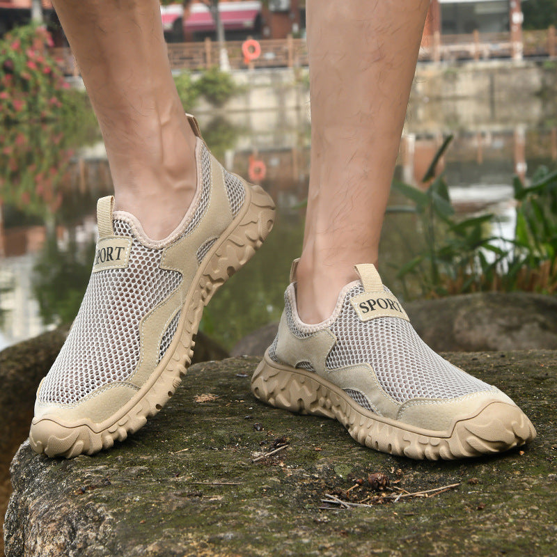 Herren Atmungsaktive Freizeit-Sneaker mit flexibler Gummisohle R&B