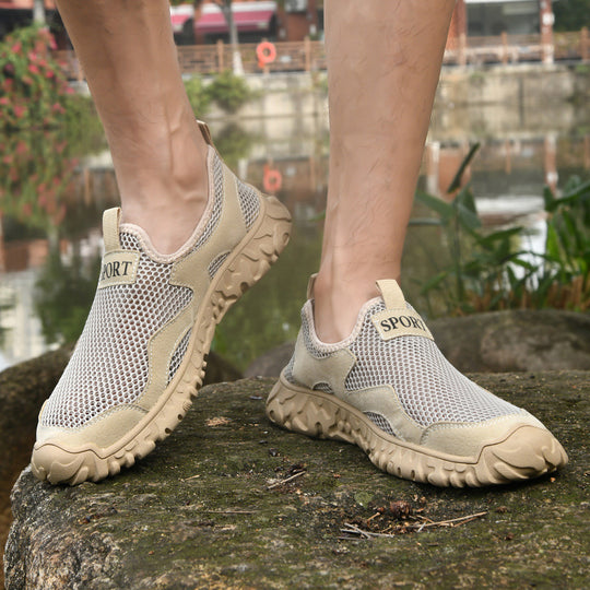 Herren Atmungsaktive Freizeit-Sneaker mit flexibler Gummisohle R&B