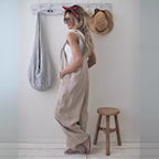Damen Jumpsuit mit praktischen Taschen und verstellbaren Trägern R&B