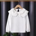 Mädchen Bluse mit romantischem Rüschensaum R&B