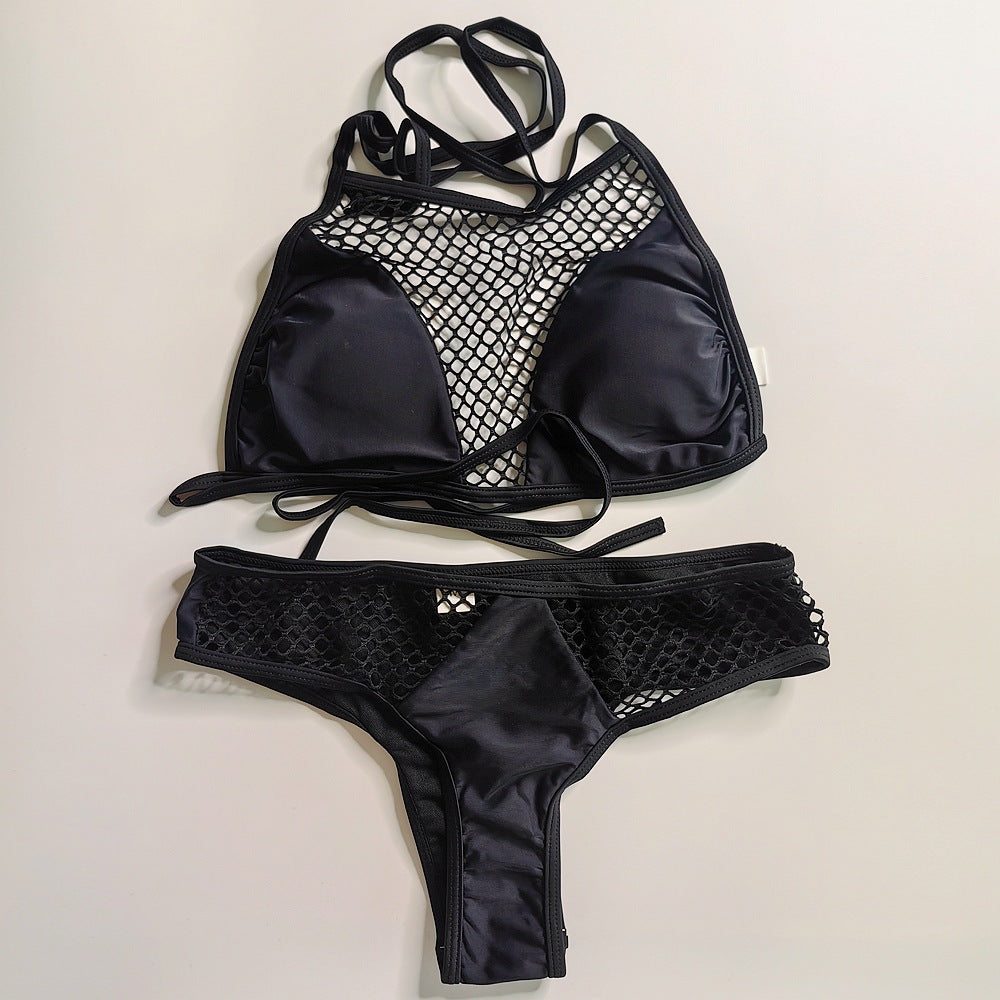 Damen Bikini mit Netzdesign R&B