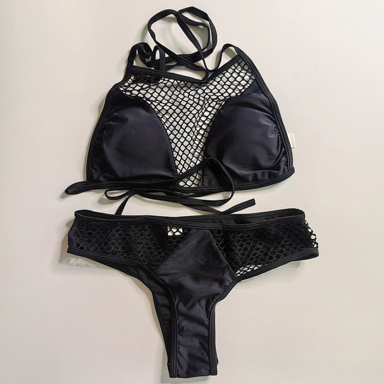 Damen Bikini mit Netzdesign R&B