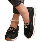 Damen Mokassins mit modischem Riemendesign und komfortabler Laufsohle R&B