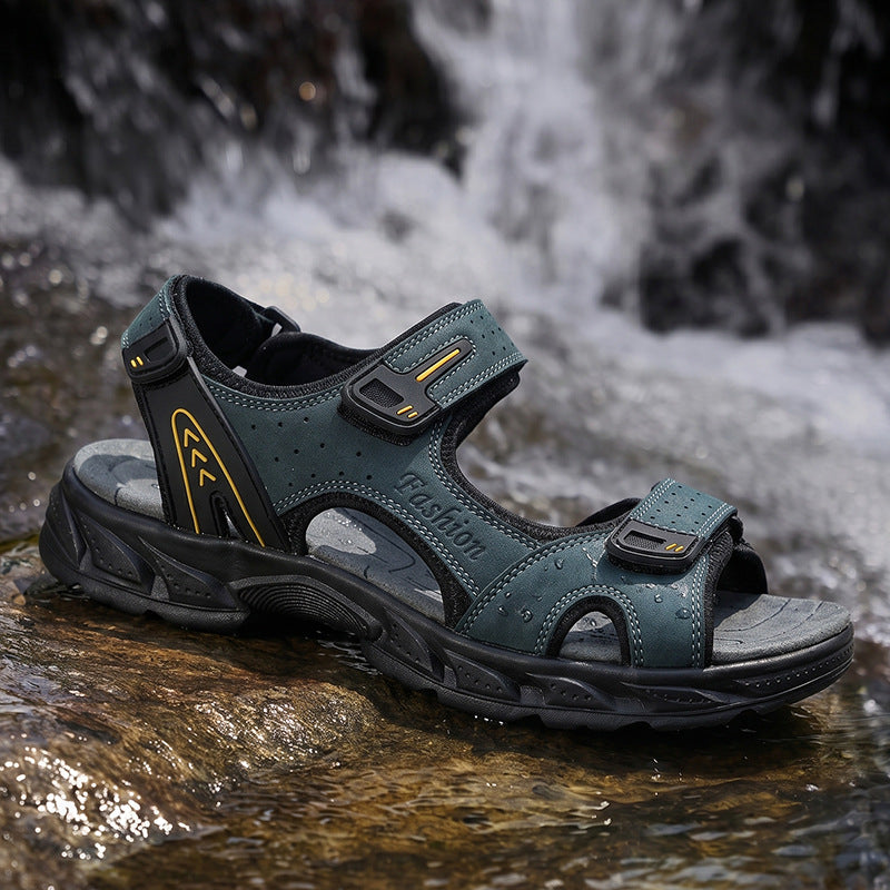 Herren Robuste Trekking-Sandalen mit verstellbarem Riemensystem R&B