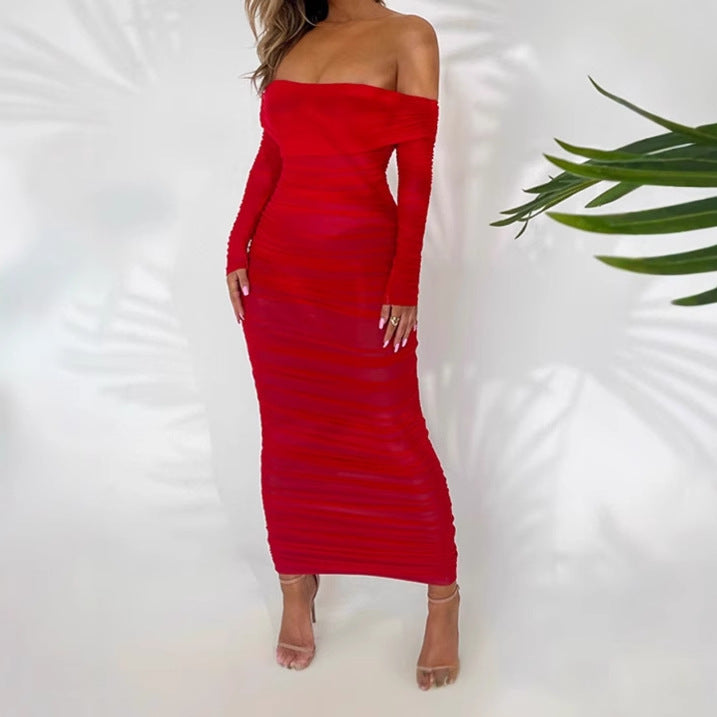 Damen Elegant geschnittenes Wickelkleid R&B