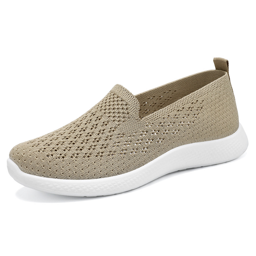 Damen Atmungsaktive Slip-On Freizeitschuhe mit flexiblem Obermaterial R&B