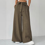 Damen Weit geschnittene Hosen mit verstellbarem Bund R&B