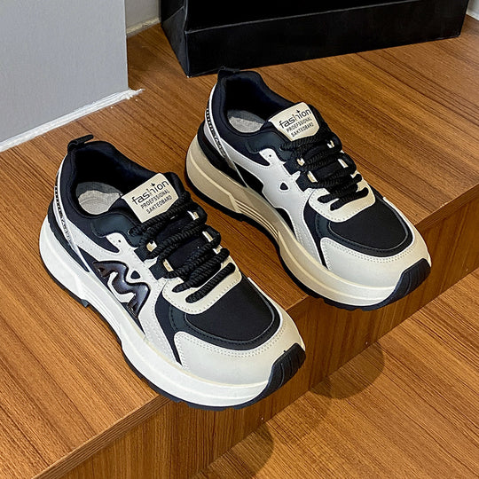 Damen Sportliche Sneakers mit mehrschichtigem Design und dämpfender Laufsohle R&B
