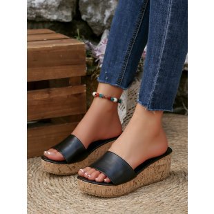 Damen Wedge-Sandaletten mit elegantem Kork-Design R&B