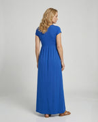 Damen Maxikleid Jersey mit Taschen