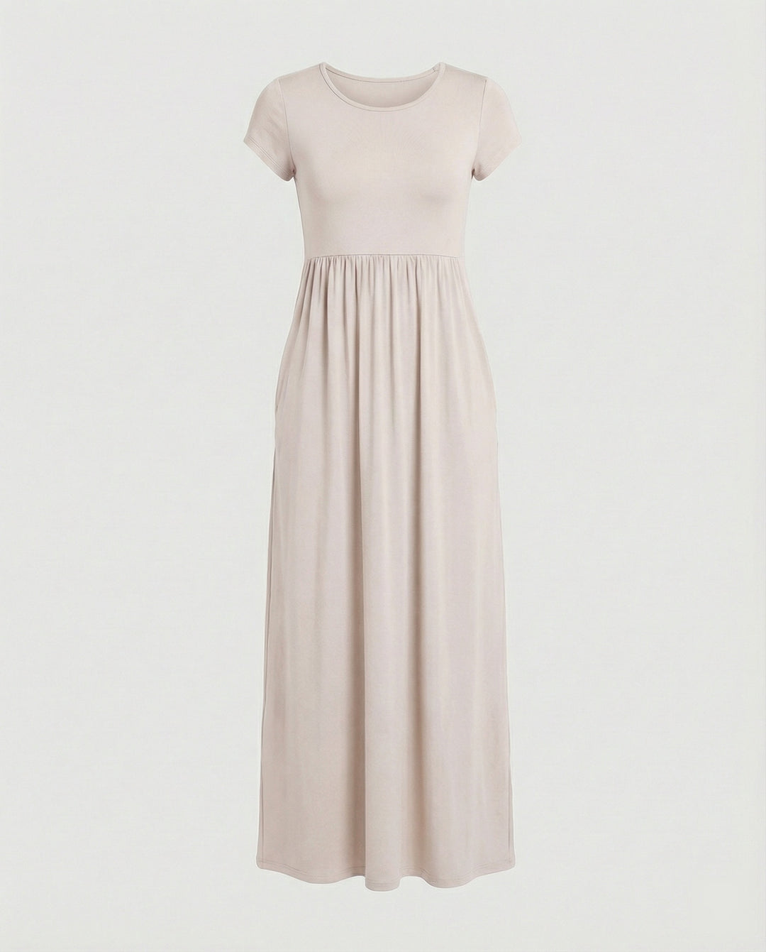 Damen Maxikleid Jersey mit Taschen