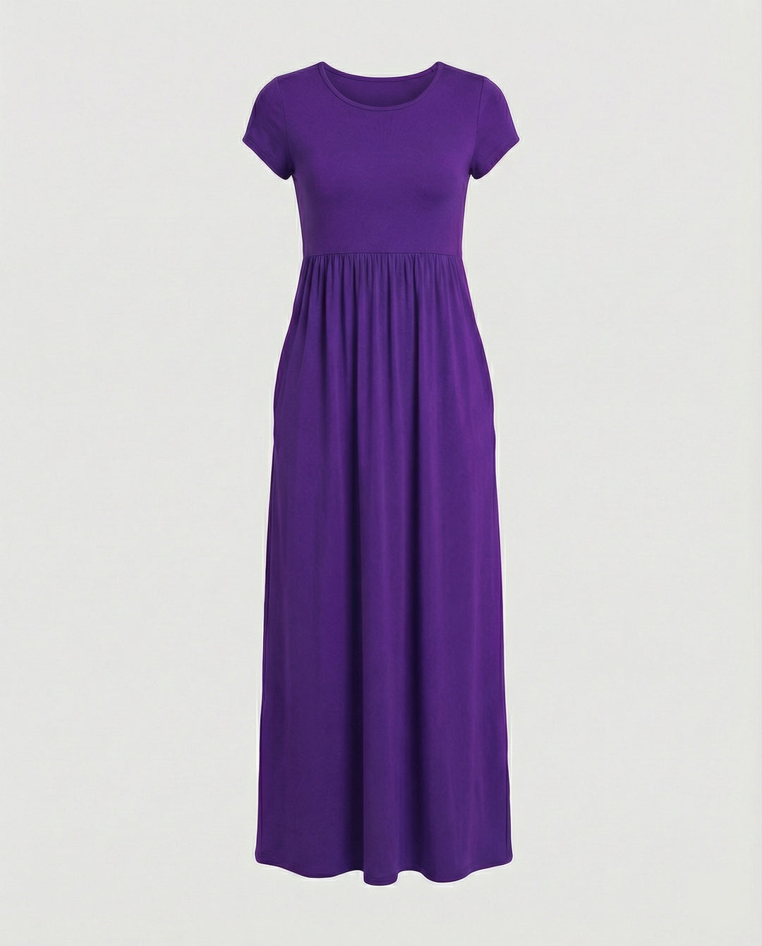 Damen Maxikleid Jersey mit Taschen