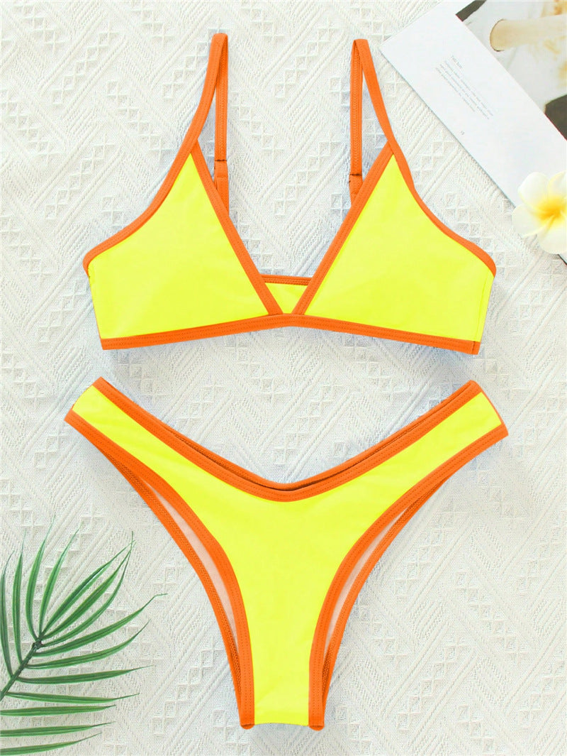 Damen Triangel-Bikini mit eleganter Naht und sportlichem Schnitt R&B