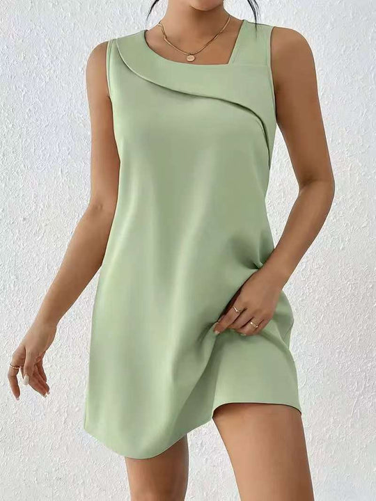 Damen Elegantes Etuikleid mit asymmetrischem Schnitt R&B