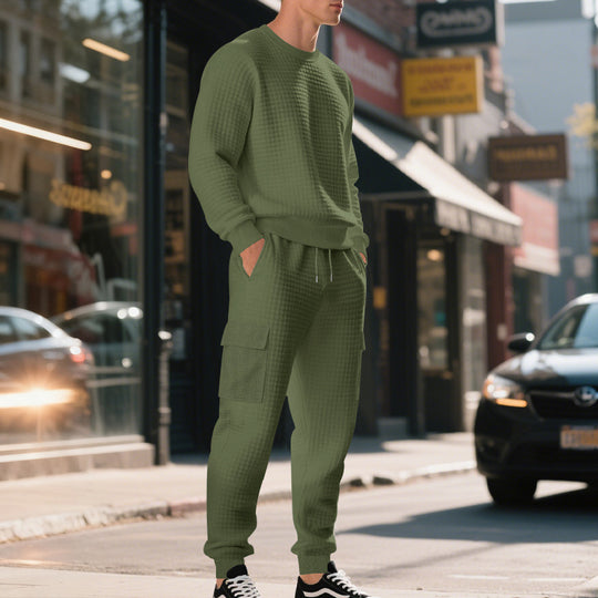 Herren lässiges Sweatshirt und Cargohose Set R&B