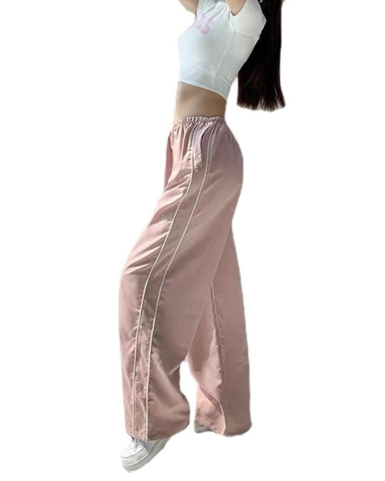 Damen Sportliche High-Waist Freizehhosen R&B