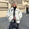 Damen Fleecejacke mit hohem Kragen R&B