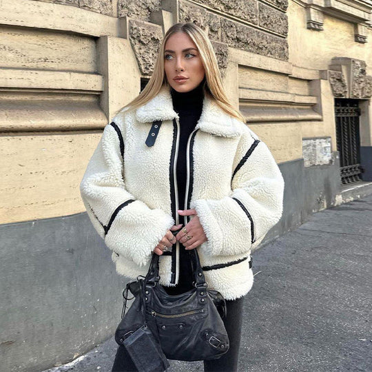 Damen Fleecejacke mit hohem Kragen R&B