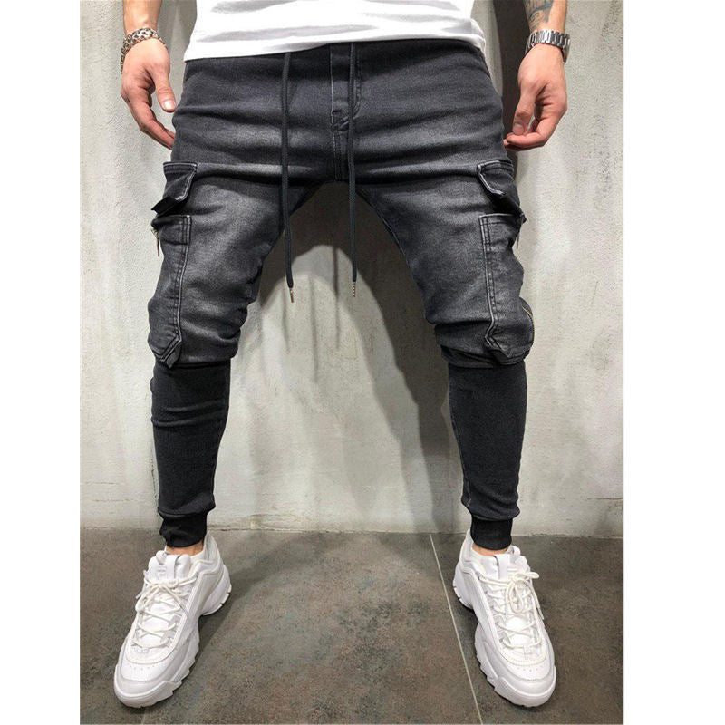 Herren Cargo-Jogginghose mit modischem Slim-Fit Schnitt und praktischen Taschen R&B