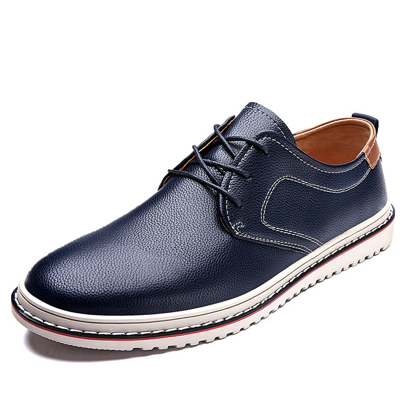 Herren Elegante Freizeit-Schnürschuhe aus hochwertigem Leder R&B