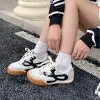 Damen Sportliche Sneakers mit hochwertiger Wildleder-Oberfläche und rutschfester Sohle