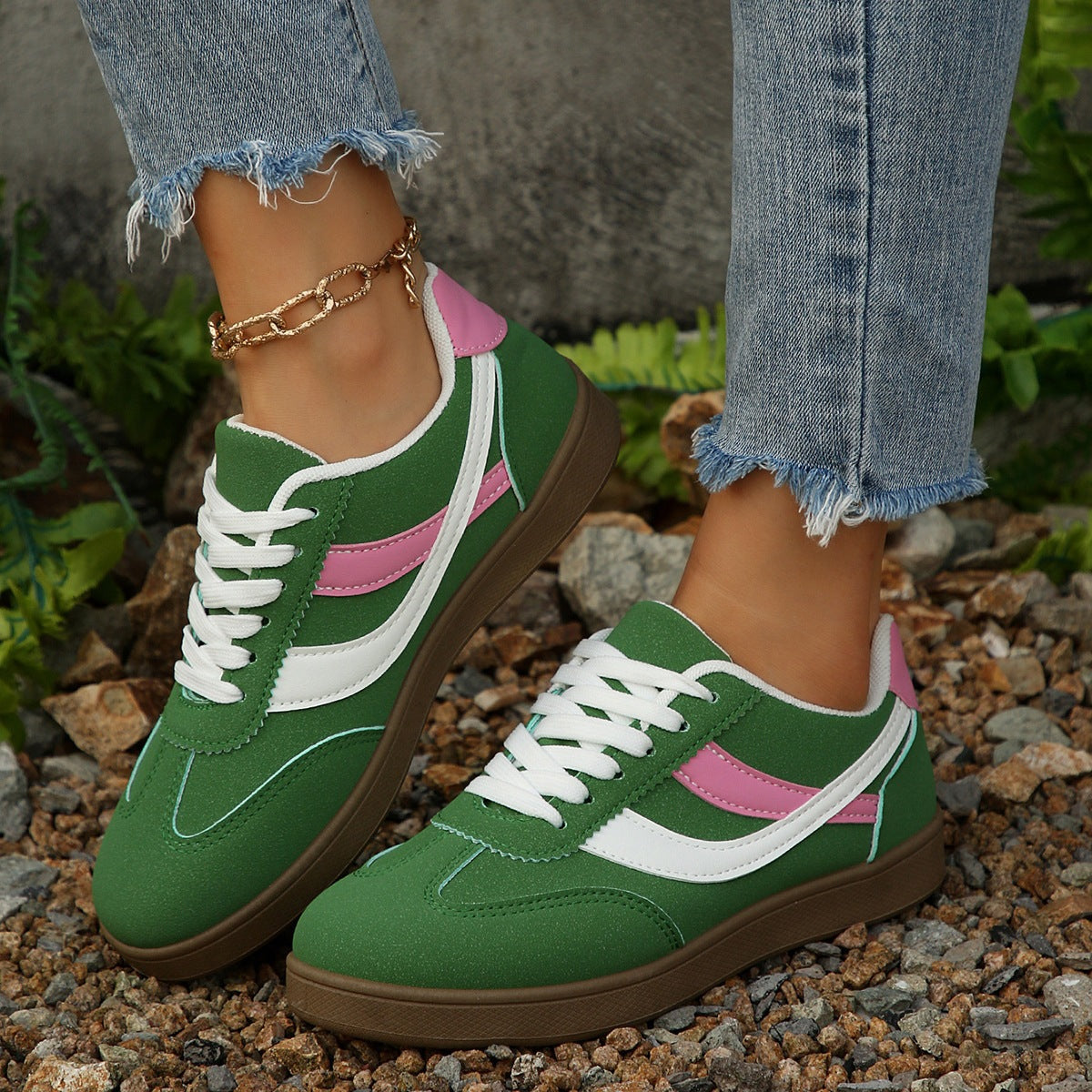 Damen Sneakers mit modischem Design und dämpfender Sohle R&B