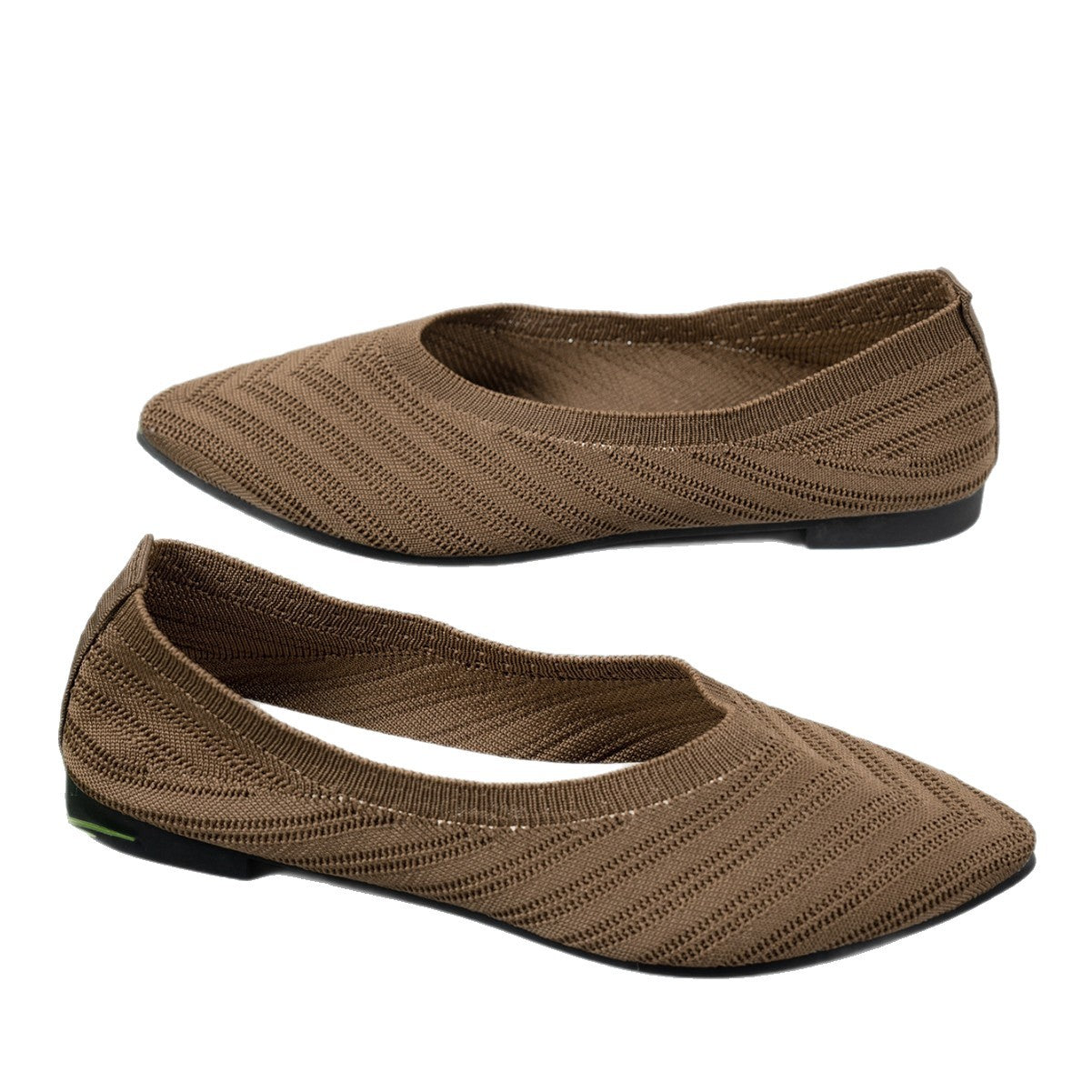 Damen Ballerinas aus atmungsaktivem Strickmaterial mit elegantem Schnitt R&B