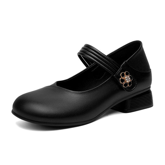 Damen Mary Jane Schuhe mit elegantem Riemen und verziertem Akzent R&B