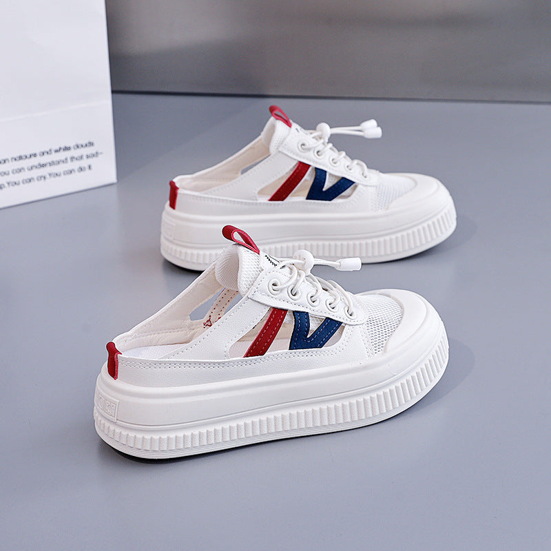 Damen modische Slip-On Sneakers mit atmungsaktivem Mesh und flexibler Sohle R&B
