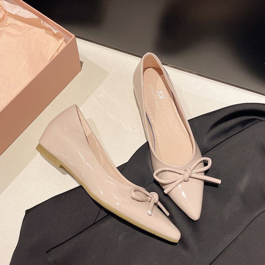 Damen Spitzenballerinas mit dekorativem Schleifenakzent R&B