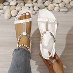 Damen modische Sandalen mit floralem Design und komfortablem Fußbett