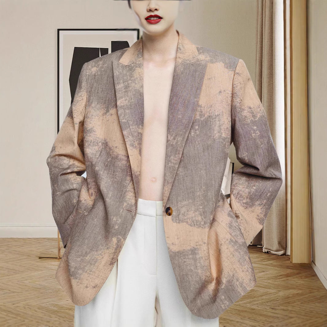 Damen Modischer Oversized-Blazer mit strukturiertem Design R&B