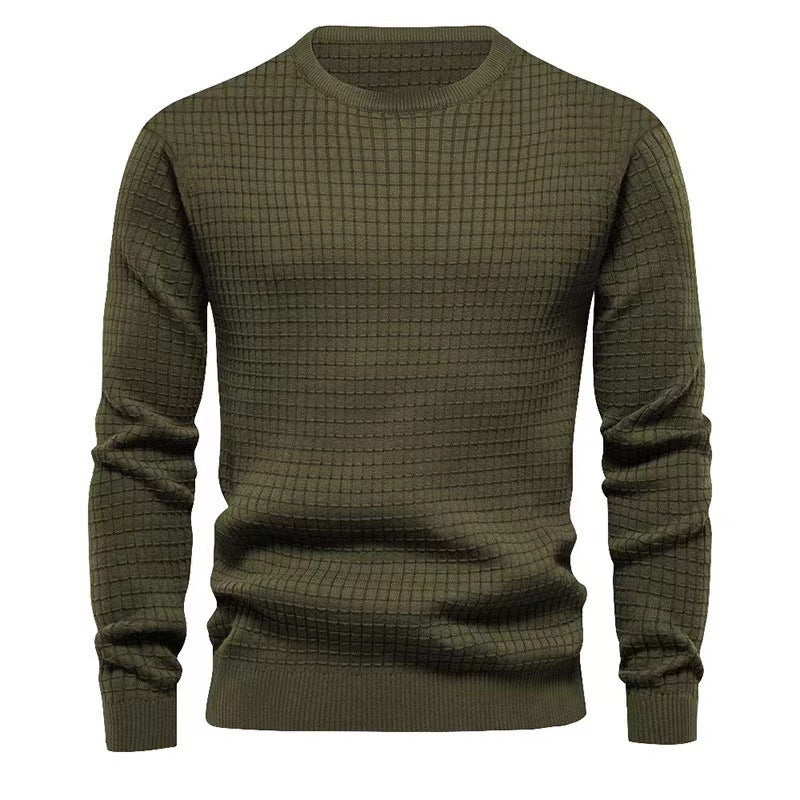 Herren strukturierter Langarmpullover R&B