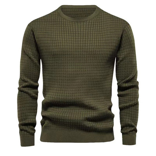 Herren strukturierter Langarmpullover R&B