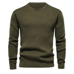 Herren eleganter Strickpullover mit strukturierter Oberfläche R&B