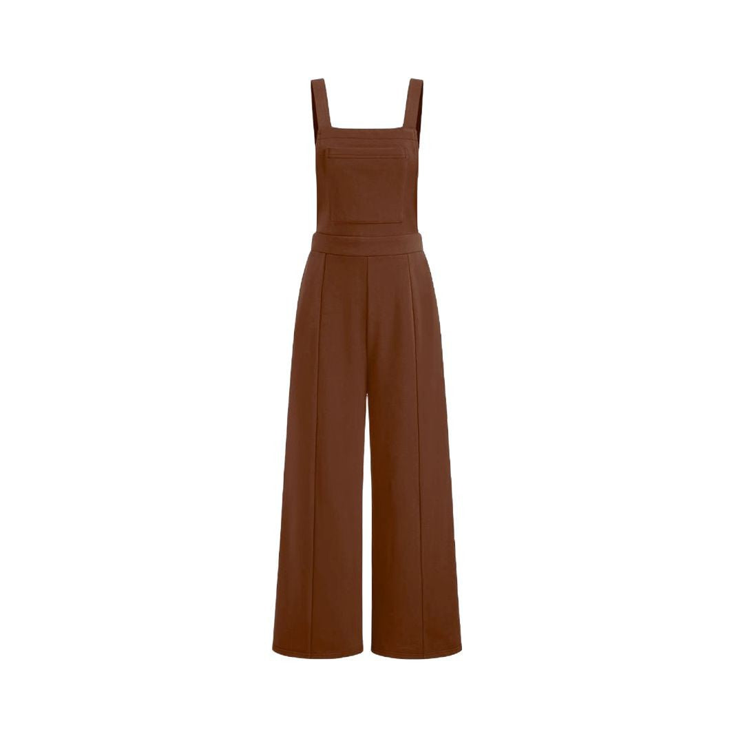 Damen Overall mit weitem Bein und praktischen Taschen R&B