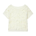 Damen Strickoberteil mit floralem Strukturmuster R&B