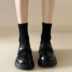 Damen Stilvolle Loafers mit robuster Plateausohle R&B