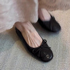 Damen Ballerinas mit verspieltem Schleifendetail und weichem Leder