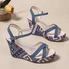 Damen Wedge-Sandalen mit verstellbarem Riemendesign und komfortabler gepolsterter Sohle