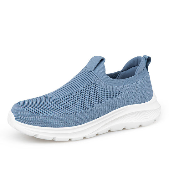 Damen Komfortable Slip-On Sneakers mit elastischem Strickoberteil R&B