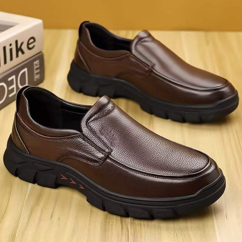 Herren Komfortable Slip-On Schnürschuhe mit rutschfester Laufsohle