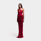 Damen Elegantes Maxikleid mit raffiniertem Rüschen-Design R&B