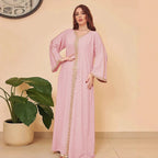 Damen Elegantes Kaftan Kleid R&B