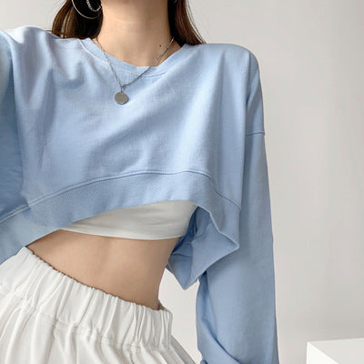 Damen Cropped Sweatshirt R&B