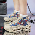 Damen Basketball Sneakers mit atmungsaktiver Mesh-Oberfläche und einzigartigem Sohlenprofil R&B