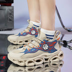 Damen Basketball Sneakers mit atmungsaktiver Mesh-Oberfläche und einzigartigem Sohlenprofil R&B